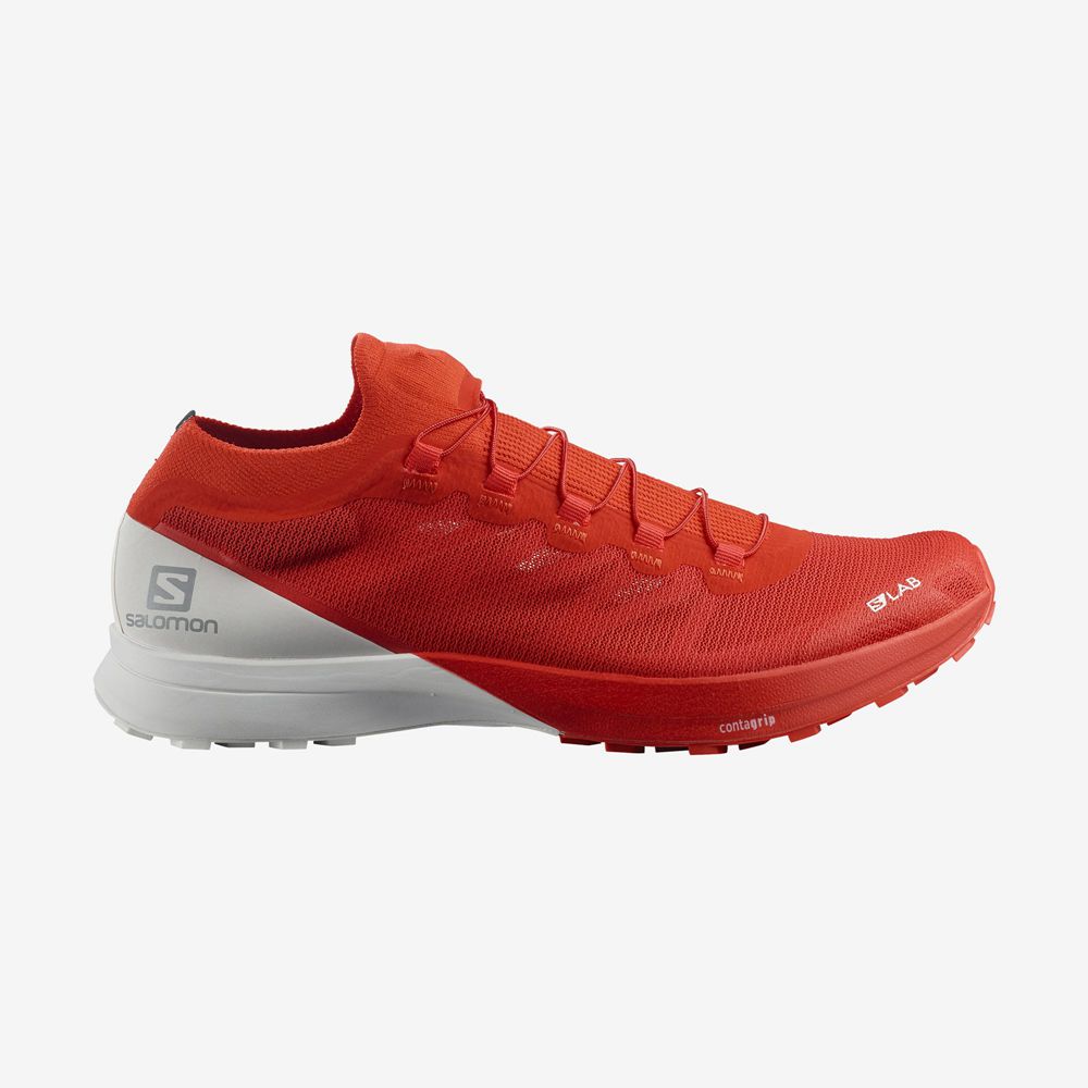 Salomon Singapore Mens Trail Running Shoes - S/LAB SENSE 8 Red | 20698-ACPI